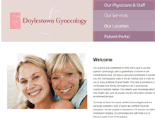 Tablet Screenshot of doylestowngynecology.com